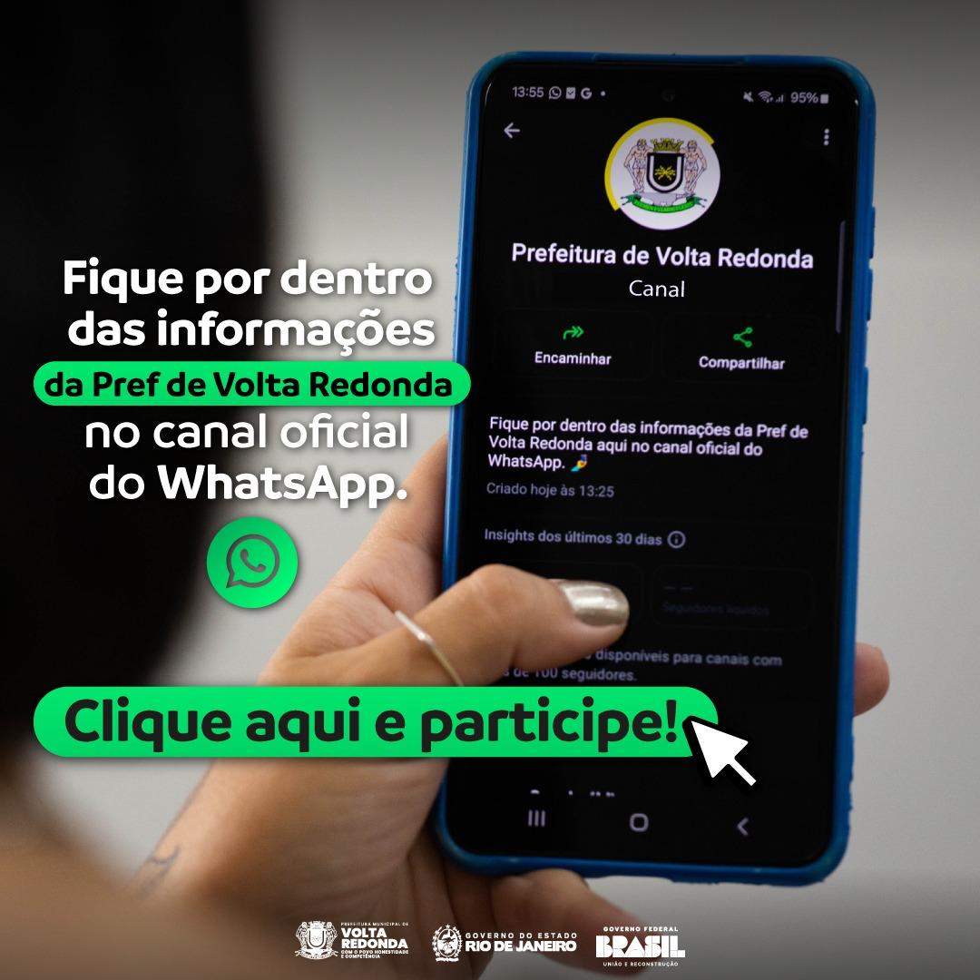 Novo Canal WhasApp da Prefeitura